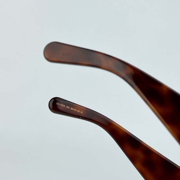 Gucci GG1402S 002 BRAND NEW Sunglasses Havana Brown Women Square Oversized - Picture 10 of 11